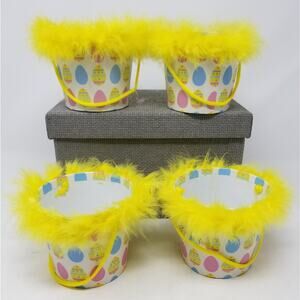 Easter NEW Pail Baskets for Kids Eggs or Treats